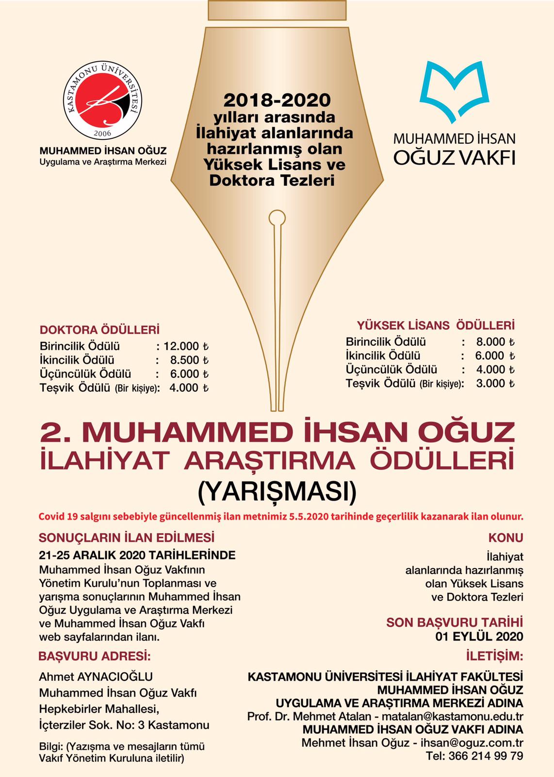 muhammed ihsan oguz ilahiyat arastirma afis