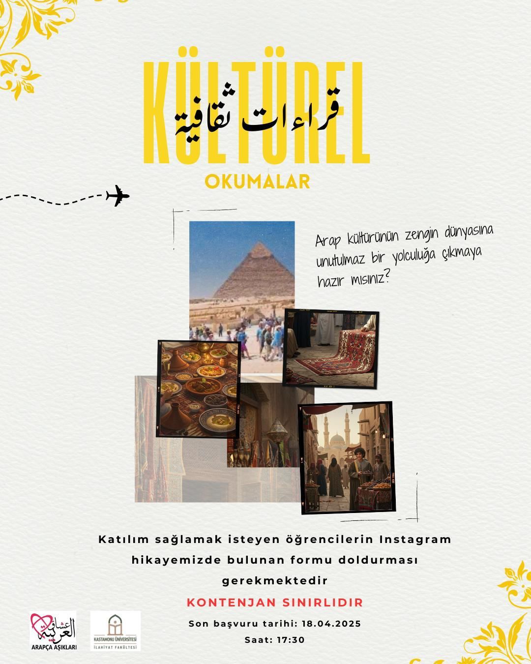Arapça Âşıkları Topluluğu'ndan Kültürel Okumalar Etkinliği